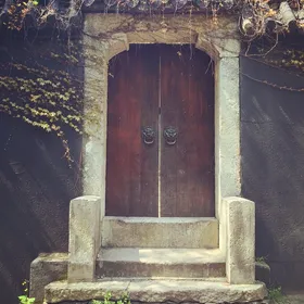 timber entrance door double antique inside