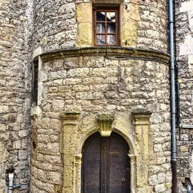 heritage timber entrance door with wrought iron